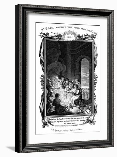 St Paul the Apostle Shaking the Viper from His Hand, C1808-null-Framed Giclee Print