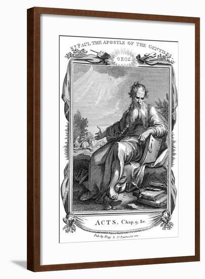 St Paul the Apostle Who Took the Christian Message to the Gentiles, 19th Century-null-Framed Giclee Print