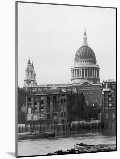 St. Pauls Across Thames-null-Mounted Photographic Print