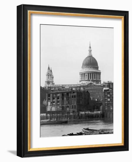 St. Pauls Across Thames-null-Framed Photographic Print