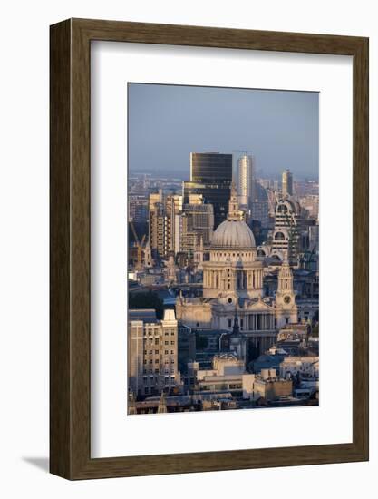 St. Pauls Cathedral and Skyline, London, England, United Kingdom, Europe-Alex Treadway-Framed Photographic Print