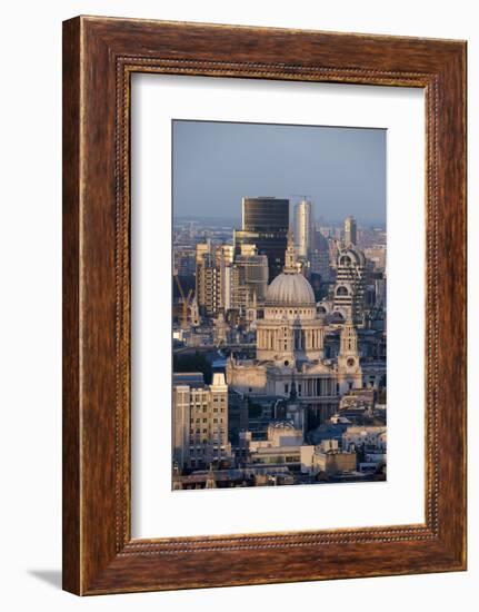 St. Pauls Cathedral and Skyline, London, England, United Kingdom, Europe-Alex Treadway-Framed Photographic Print