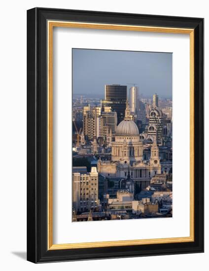 St. Pauls Cathedral and Skyline, London, England, United Kingdom, Europe-Alex Treadway-Framed Photographic Print