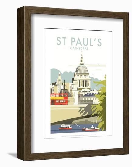 St Pauls Cathedral - Dave Thompson Contemporary Travel Print-Dave Thompson-Framed Giclee Print