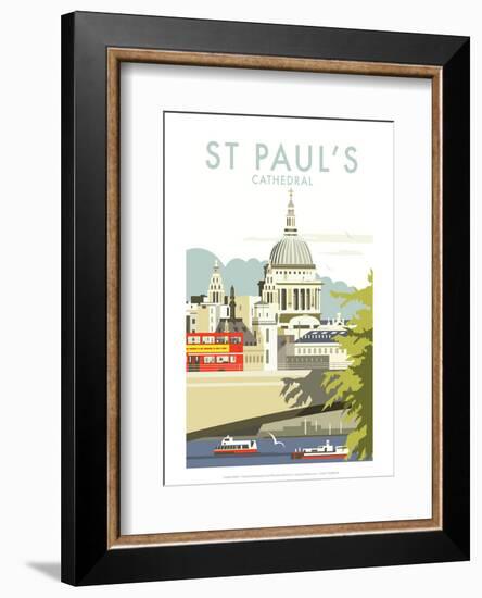 St Pauls Cathedral - Dave Thompson Contemporary Travel Print-Dave Thompson-Framed Giclee Print