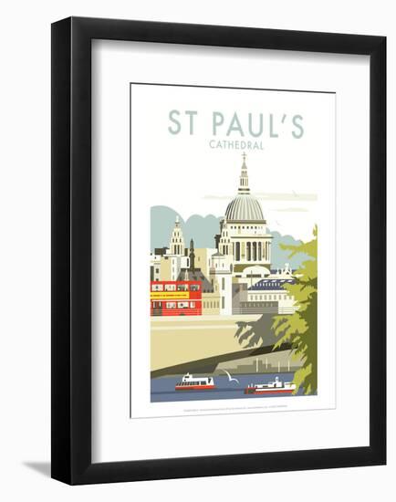 St Pauls Cathedral - Dave Thompson Contemporary Travel Print-Dave Thompson-Framed Giclee Print