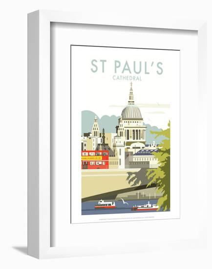 St Pauls Cathedral - Dave Thompson Contemporary Travel Print-Dave Thompson-Framed Giclee Print