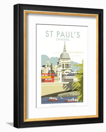 St Pauls Cathedral - Dave Thompson Contemporary Travel Print-Dave Thompson-Framed Giclee Print