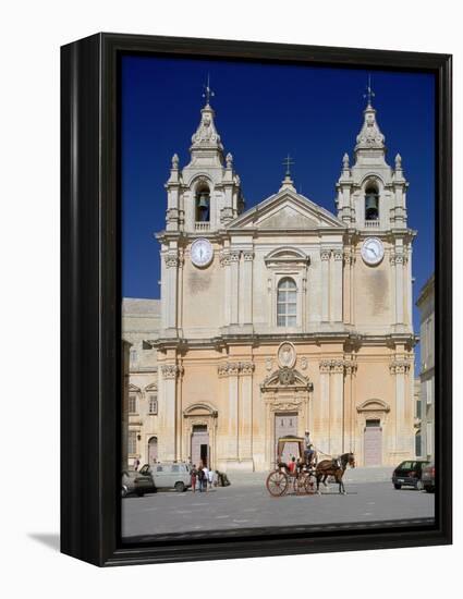 St Pauls Cathedral, Mdina, Malta-Peter Thompson-Framed Premier Image Canvas