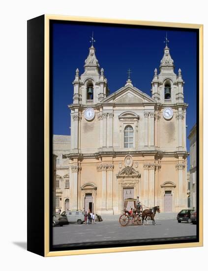 St Pauls Cathedral, Mdina, Malta-Peter Thompson-Framed Premier Image Canvas