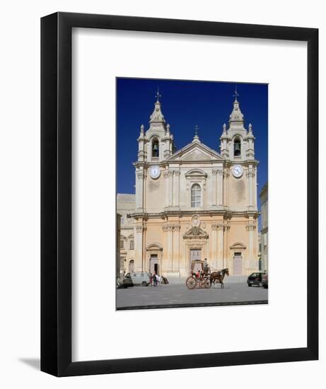 St Pauls Cathedral, Mdina, Malta-Peter Thompson-Framed Photographic Print