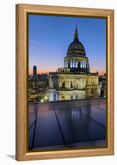 St. Pauls Cathedral, One New Change, City of London, London, England, United Kingdom, Europe-Charles Bowman-Framed Premier Image Canvas