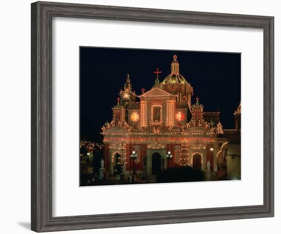 St Pauls Church, Rabat, Malta-Peter Thompson-Framed Photographic Print