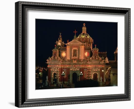 St Pauls Church, Rabat, Malta-Peter Thompson-Framed Photographic Print