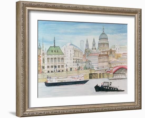 St. Pauls, London-Gillian Lawson-Framed Giclee Print