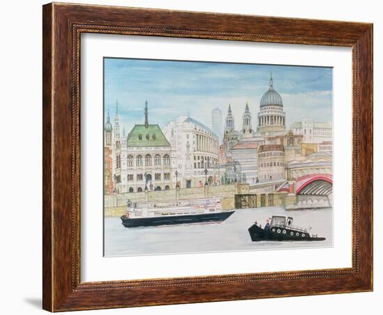 St. Pauls, London-Gillian Lawson-Framed Giclee Print