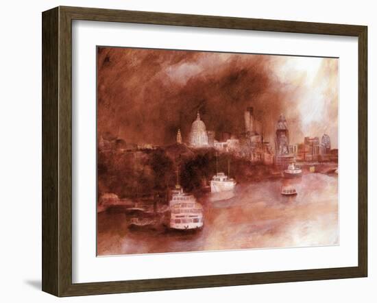 St. Pauls Red, 2007-Clive Metcalfe-Framed Giclee Print
