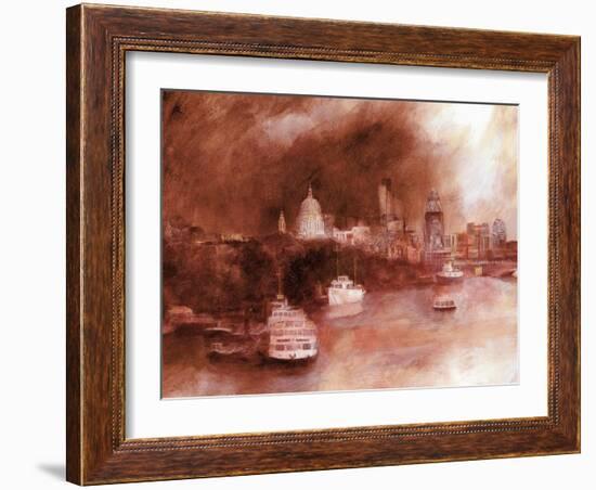 St. Pauls Red, 2007-Clive Metcalfe-Framed Giclee Print