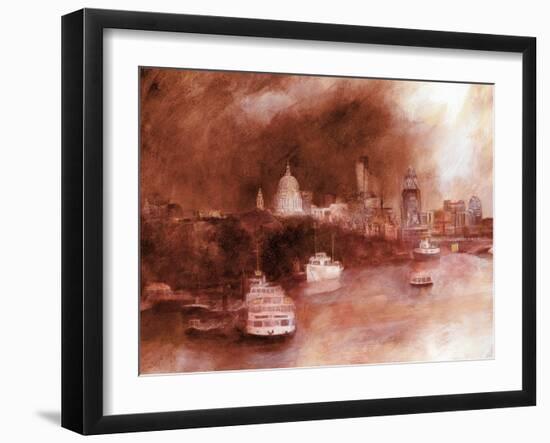 St. Pauls Red, 2007-Clive Metcalfe-Framed Giclee Print