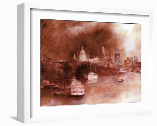 St. Pauls Red, 2007-Clive Metcalfe-Framed Giclee Print