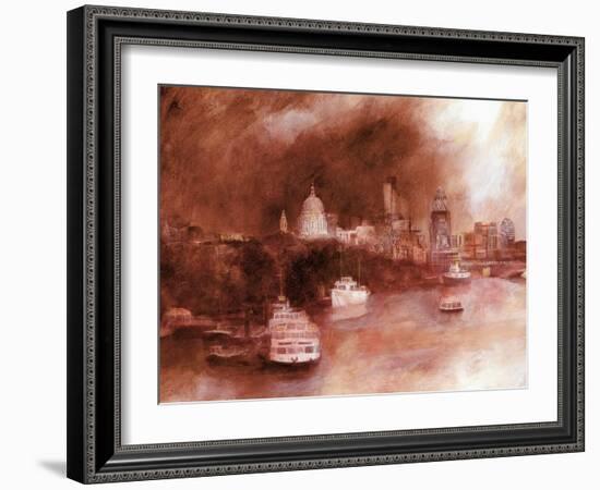 St. Pauls Red, 2007-Clive Metcalfe-Framed Giclee Print