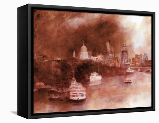 St. Pauls Red, 2007-Clive Metcalfe-Framed Premier Image Canvas