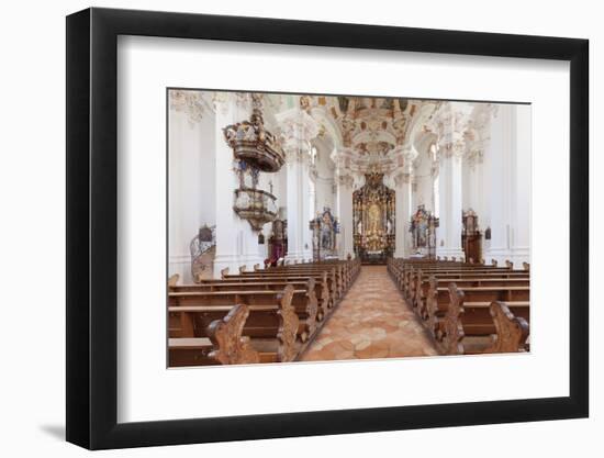 St. Peter and Paul church, Steinhausen, Upper Swabian Baroque Route, Upper Swabia, Baden-Wurttember-Markus Lange-Framed Photographic Print