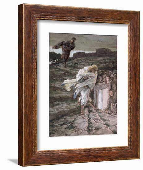 St. Peter and St. John Run to the Tomb, Illustration for 'The Life of Christ', C.1886-94-James Tissot-Framed Giclee Print