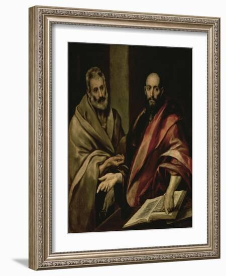 St. Peter and St. Paul, between 1587 and 1592-El Greco-Framed Giclee Print