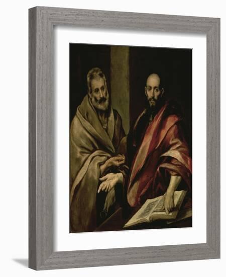 St. Peter and St. Paul, between 1587 and 1592-El Greco-Framed Giclee Print