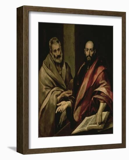 St. Peter and St. Paul, between 1587 and 1592-El Greco-Framed Giclee Print