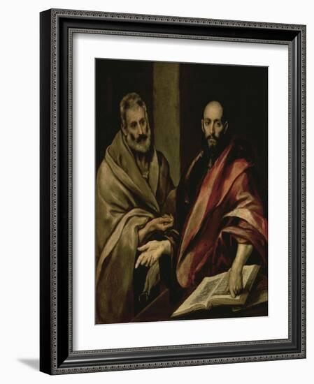 St. Peter and St. Paul, between 1587 and 1592-El Greco-Framed Giclee Print