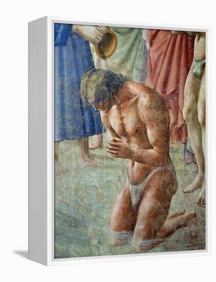 St. Peter Baptising the Neophytes, circa 1427 (Detail)-Tommaso Masaccio-Framed Premier Image Canvas