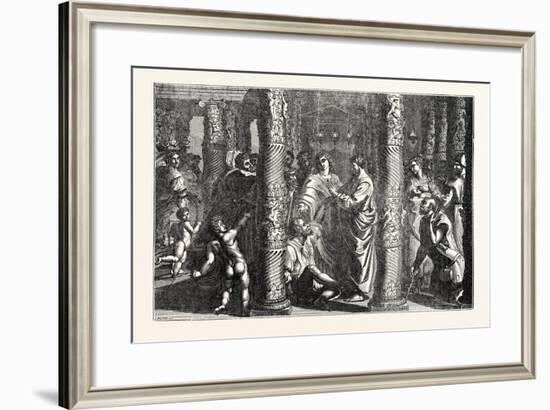 St. Peter Curing the Cripple-null-Framed Giclee Print