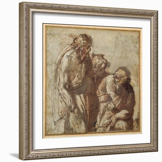 St Peter Denies Christ-Pier Francesco Mola-Framed Giclee Print