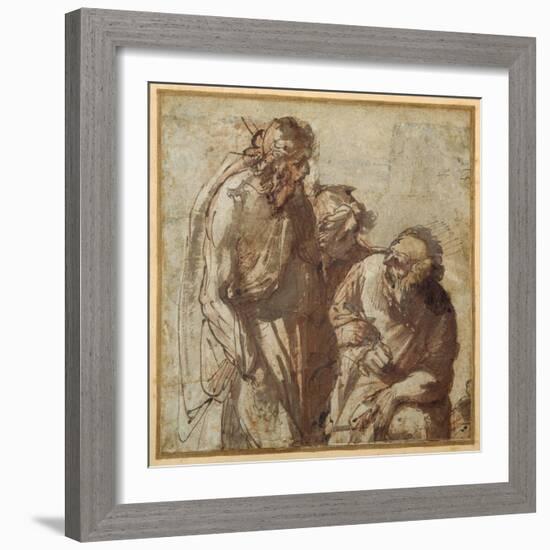 St Peter Denies Christ-Pier Francesco Mola-Framed Giclee Print