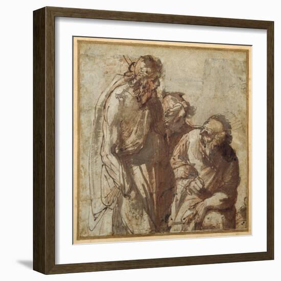 St Peter Denies Christ-Pier Francesco Mola-Framed Giclee Print