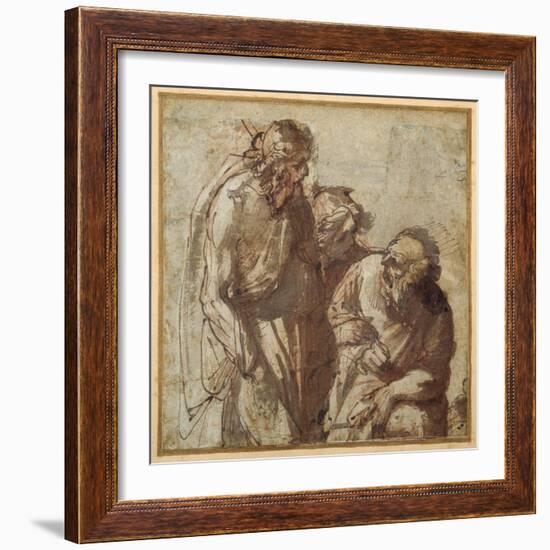 St Peter Denies Christ-Pier Francesco Mola-Framed Giclee Print