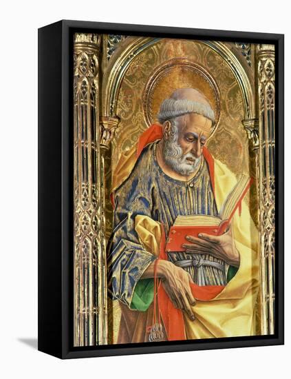 St. Peter, Detail from the Sant'Emidio Polyptych, 1473-Carlo Crivelli-Framed Premier Image Canvas