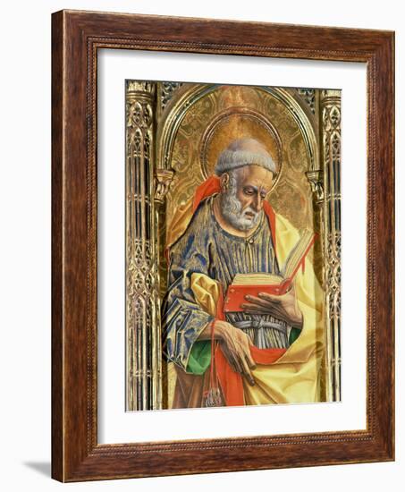 St. Peter, Detail from the Sant'Emidio Polyptych, 1473-Carlo Crivelli-Framed Giclee Print