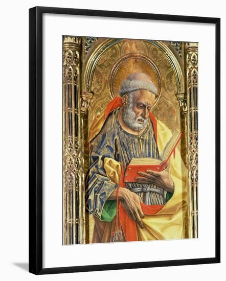 St. Peter, Detail from the Sant'Emidio Polyptych, 1473-Carlo Crivelli-Framed Giclee Print