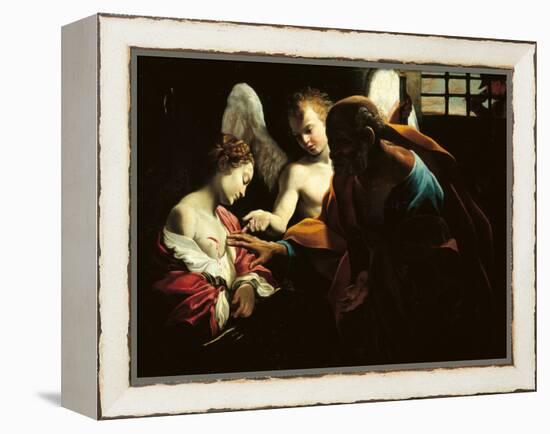 St Peter Healing St Agatha-Giovanni Lanfranco-Framed Premier Image Canvas