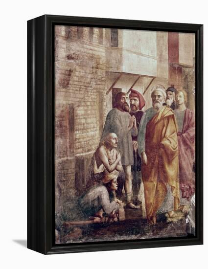 St. Peter Healing the Sick with His Shadow-Masaccio-Framed Premier Image Canvas