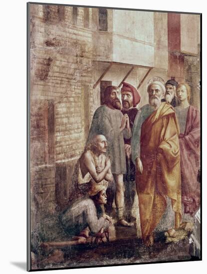 St. Peter Healing the Sick with His Shadow-Masaccio-Mounted Giclee Print