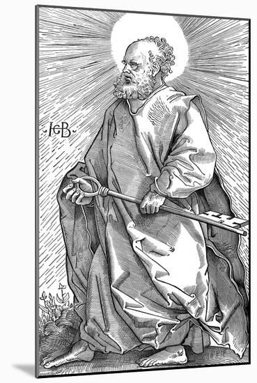 St Peter Holding His Symbol of a Key, C1490-1550-Hans Baldung-Mounted Giclee Print