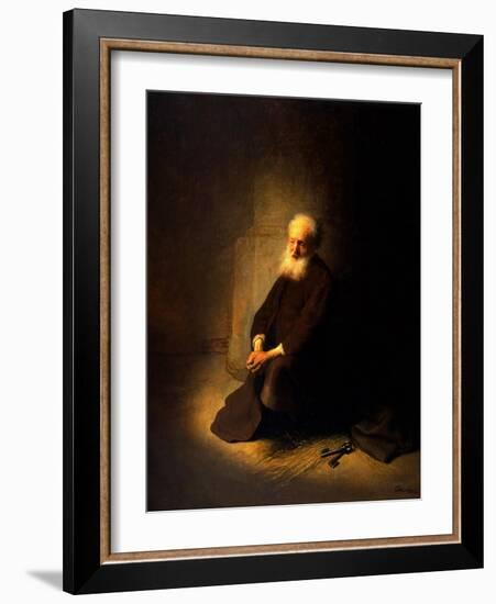 St. Peter in Prison, 1631-Rembrandt van Rijn-Framed Giclee Print