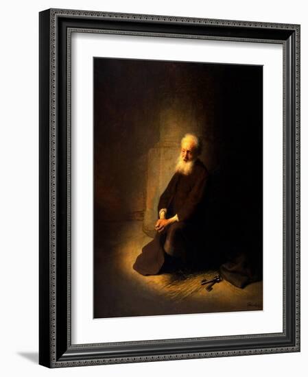 St. Peter in Prison, 1631-Rembrandt van Rijn-Framed Giclee Print