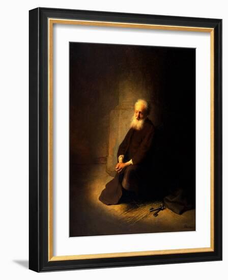 St. Peter in Prison, 1631-Rembrandt van Rijn-Framed Giclee Print