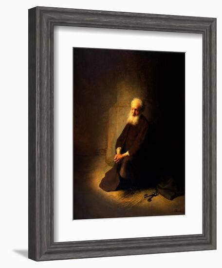 St. Peter in Prison, 1631-Rembrandt van Rijn-Framed Giclee Print