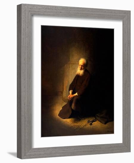 St. Peter in Prison, 1631-Rembrandt van Rijn-Framed Premium Giclee Print